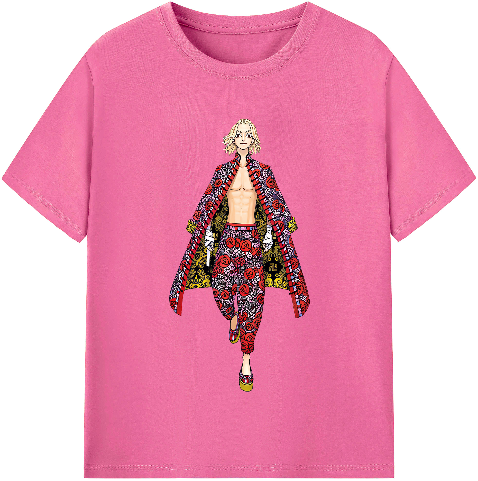 （画像用） 東京リベンジャーズ Tokyo Revengers レディースカジュアルプリントTシャツ（綿100％）